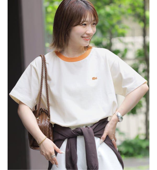 JOURNAL STANDARD relume「《追加》別注【LACOSTE/ラコステ】リンガーTシャツ」|Tシャツ・カットソー|ナチュラル