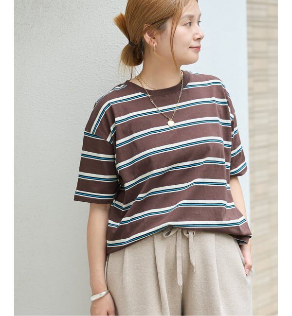 JOURNAL STANDARD「《追加3》汗ジミ防止ボーダービッグT」|Tシャツ・カットソー|