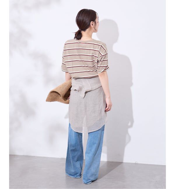 JOURNAL STANDARD「《追加3》汗ジミ防止ボーダービッグT」|Tシャツ・カットソー|