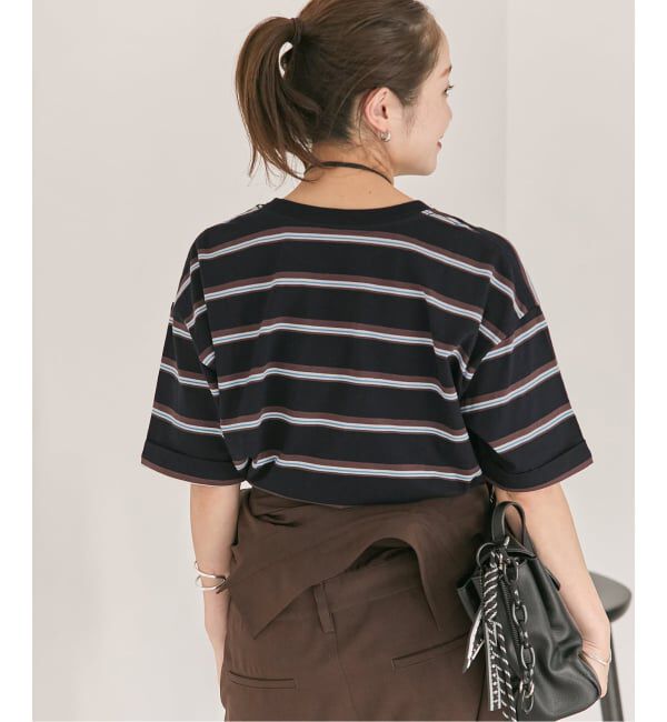 JOURNAL STANDARD「《追加3》汗ジミ防止ボーダービッグT」|Tシャツ・カットソー|