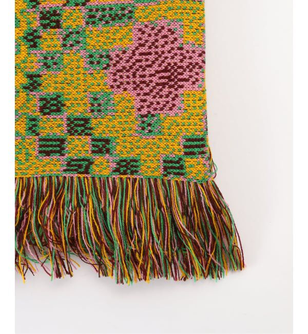モンマルトルニューヨーク マフラー ストール Montmartre New York/モンマルトルニューヨーク】Yellow Pattern Scarf