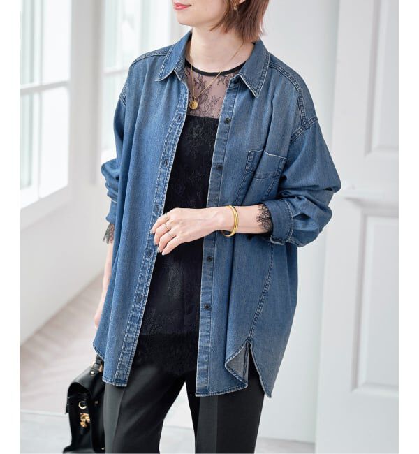 Spick and Span「6ozデニムシャツ」|シャツ・ブラウス|
