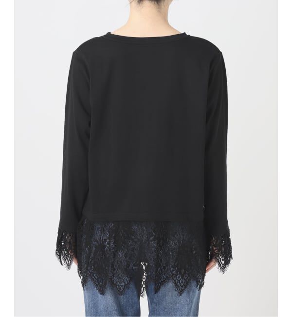 Spick and Span「レースドッキングプルオーバー」|Tシャツ・カットソー|