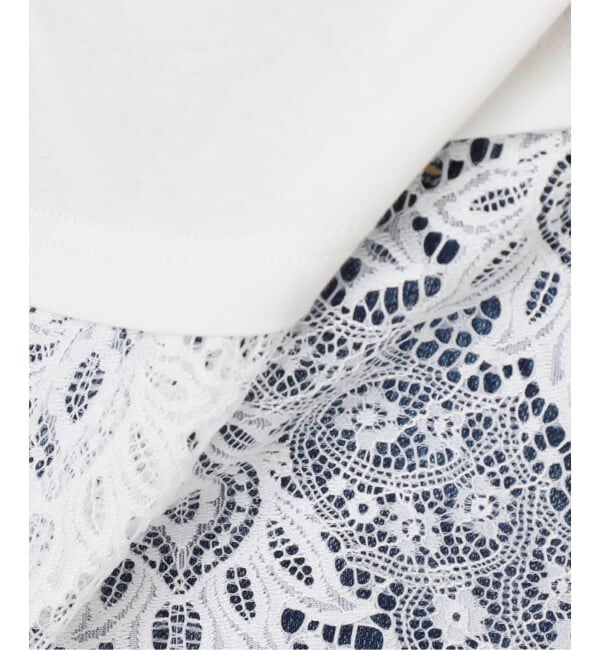 Spick and Span「レースドッキングプルオーバー」|Tシャツ・カットソー|