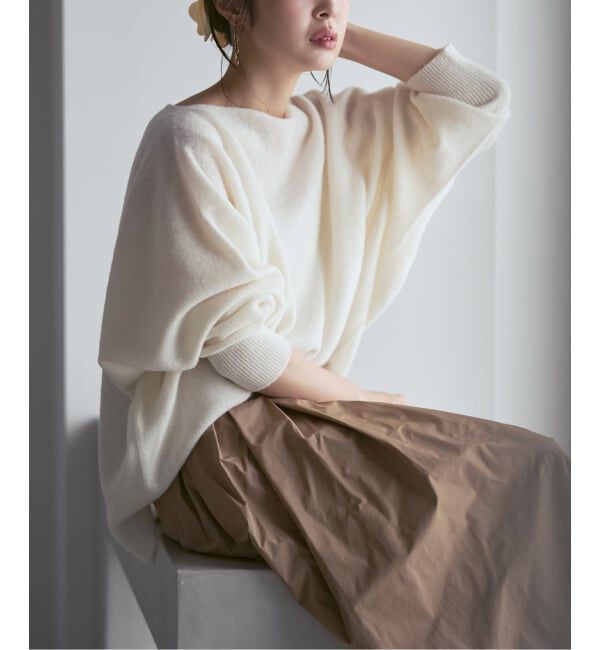 NOBLE「《追加・WEB限定カラーあり》ファインウールドルマンプルオーバー」|ニット・セーター|