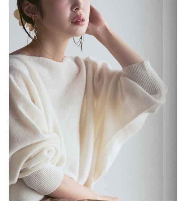 NOBLE「《追加・WEB限定カラーあり》ファインウールドルマンプルオーバー」|ニット・セーター|