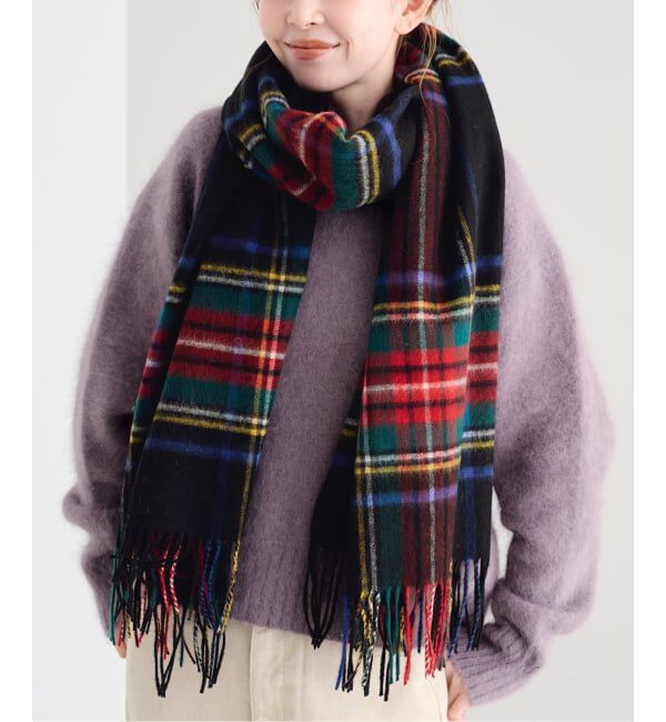 U by SPICK&SPAN「《予約》TWEEDMILL/ツイードミル チェックストール」|ストール|
