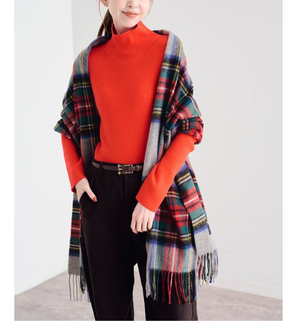 U by SPICK&SPAN「《予約》TWEEDMILL/ツイードミル チェックストール」|ストール|