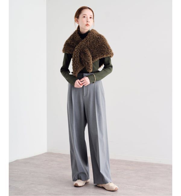 U by SPICK&SPAN「《予約》HELEN MOORE/ヘレンムーア FUR SCARF」|ストール|