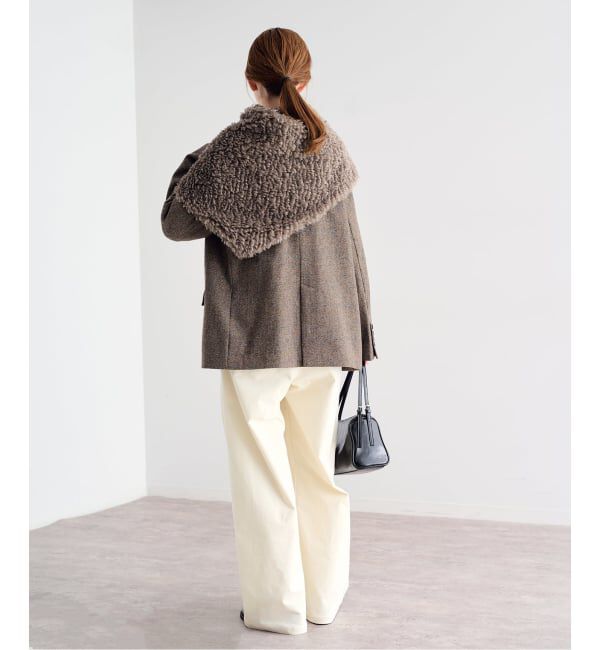 U by SPICK&SPAN「《予約》HELEN MOORE/ヘレンムーア FUR SCARF」|ストール|