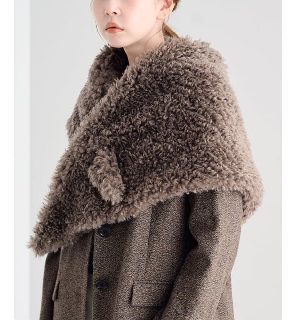 U by SPICK&SPAN「《予約》HELEN MOORE/ヘレンムーア FUR SCARF」|ストール|