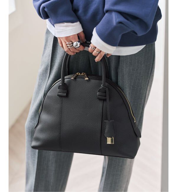 Spick and Span「《予約》Maison de Z/ メゾン ド ゼット レザーBAG」|ボストンバッグ|ブラック