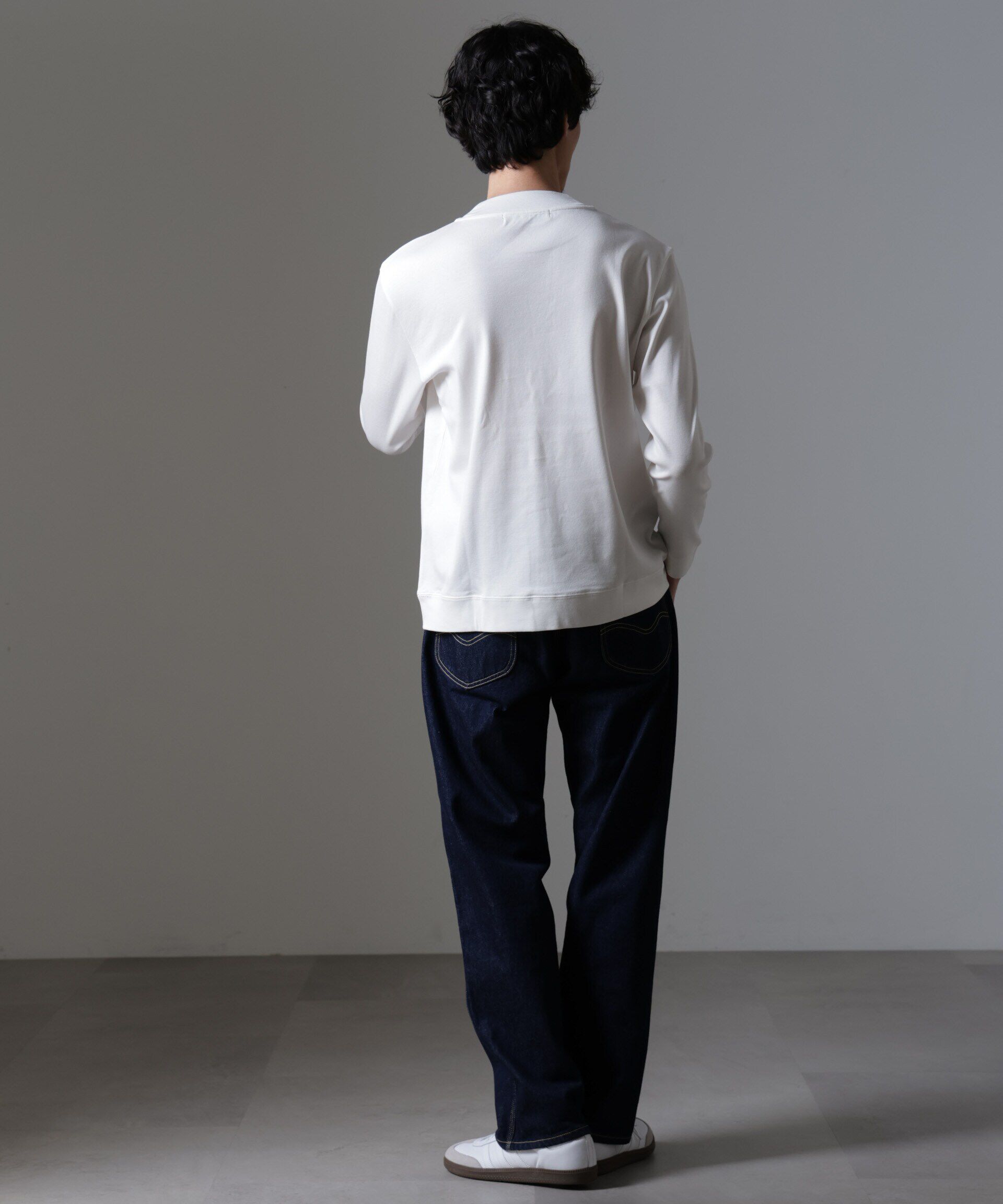 NANO universe「｢FORMAL JERSEY｣モックネックカットソー長袖」|Tシャツ・カットソー|