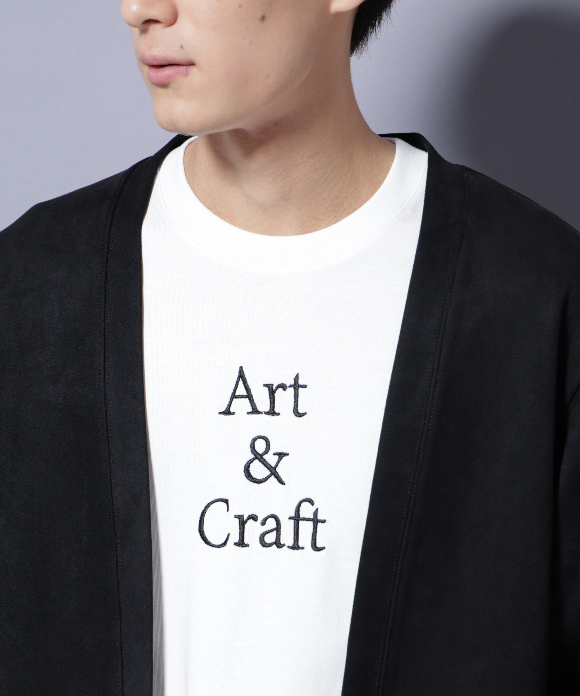 NANO universe「フェイクスエードトッパーカーディガン」|Tシャツ・カットソー|