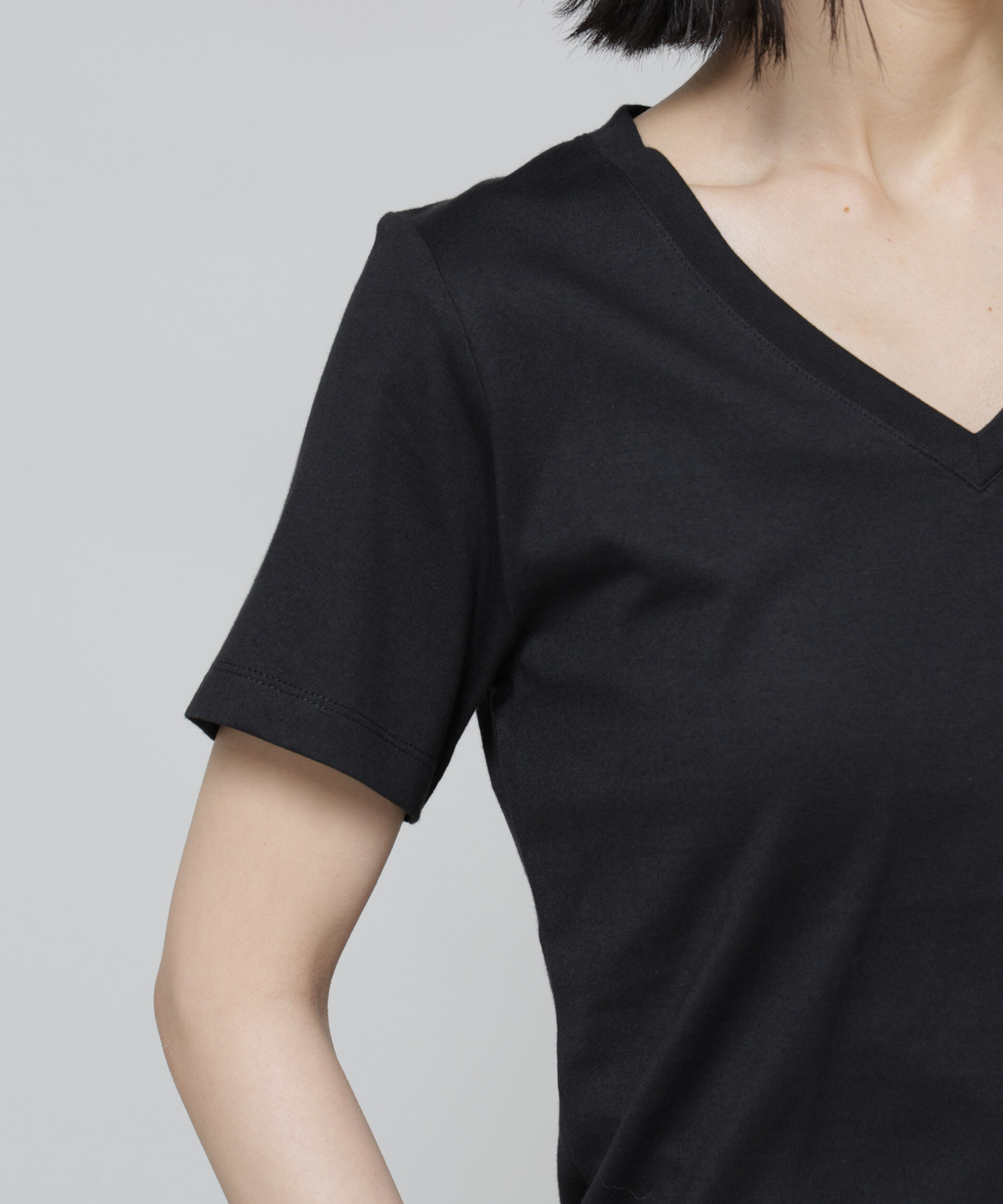 NANO universe「〈追加〉Anti Soaked(R) 汗染み防止VネックTシャツ」|Tシャツ・カットソー|