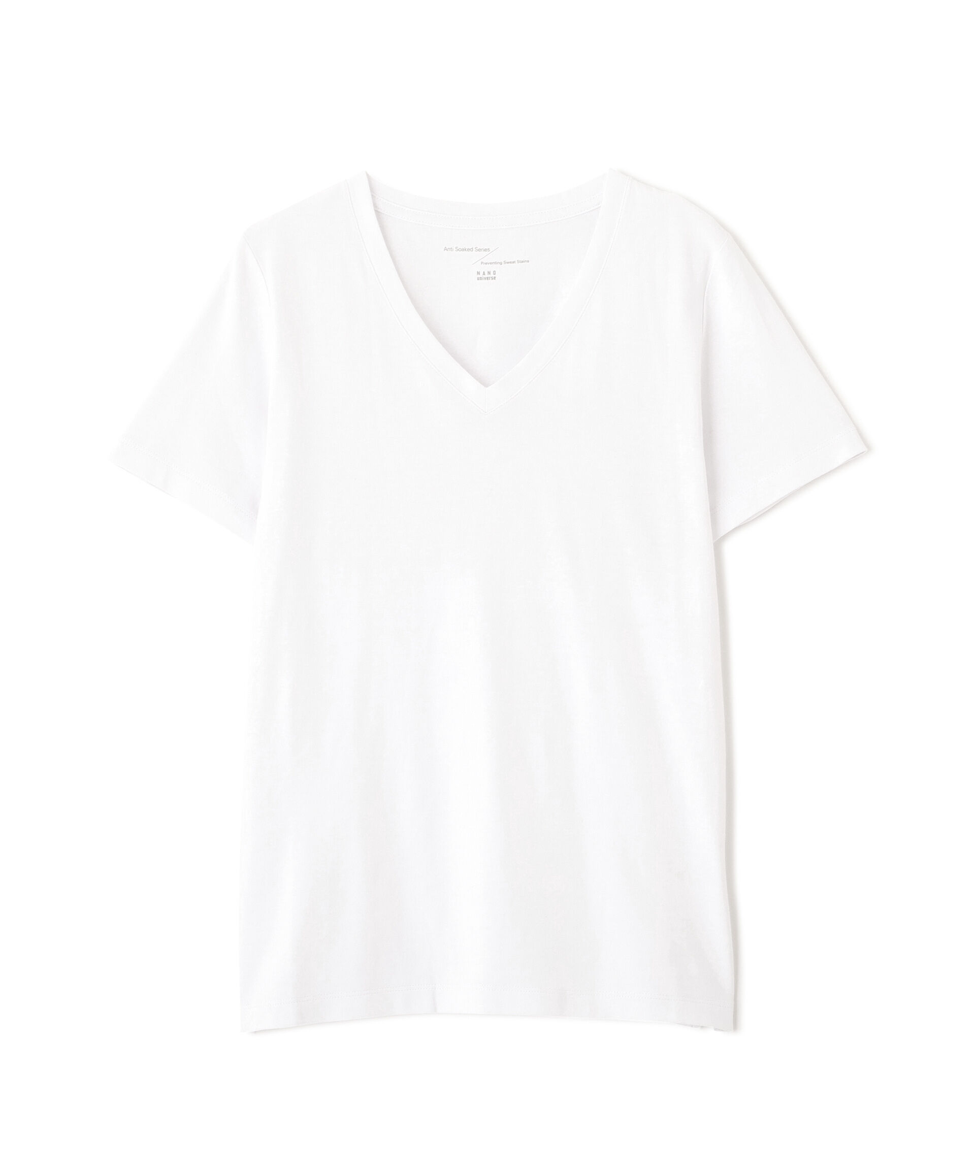 NANO universe「〈追加〉Anti Soaked(R) 汗染み防止VネックTシャツ」|Tシャツ・カットソー|
