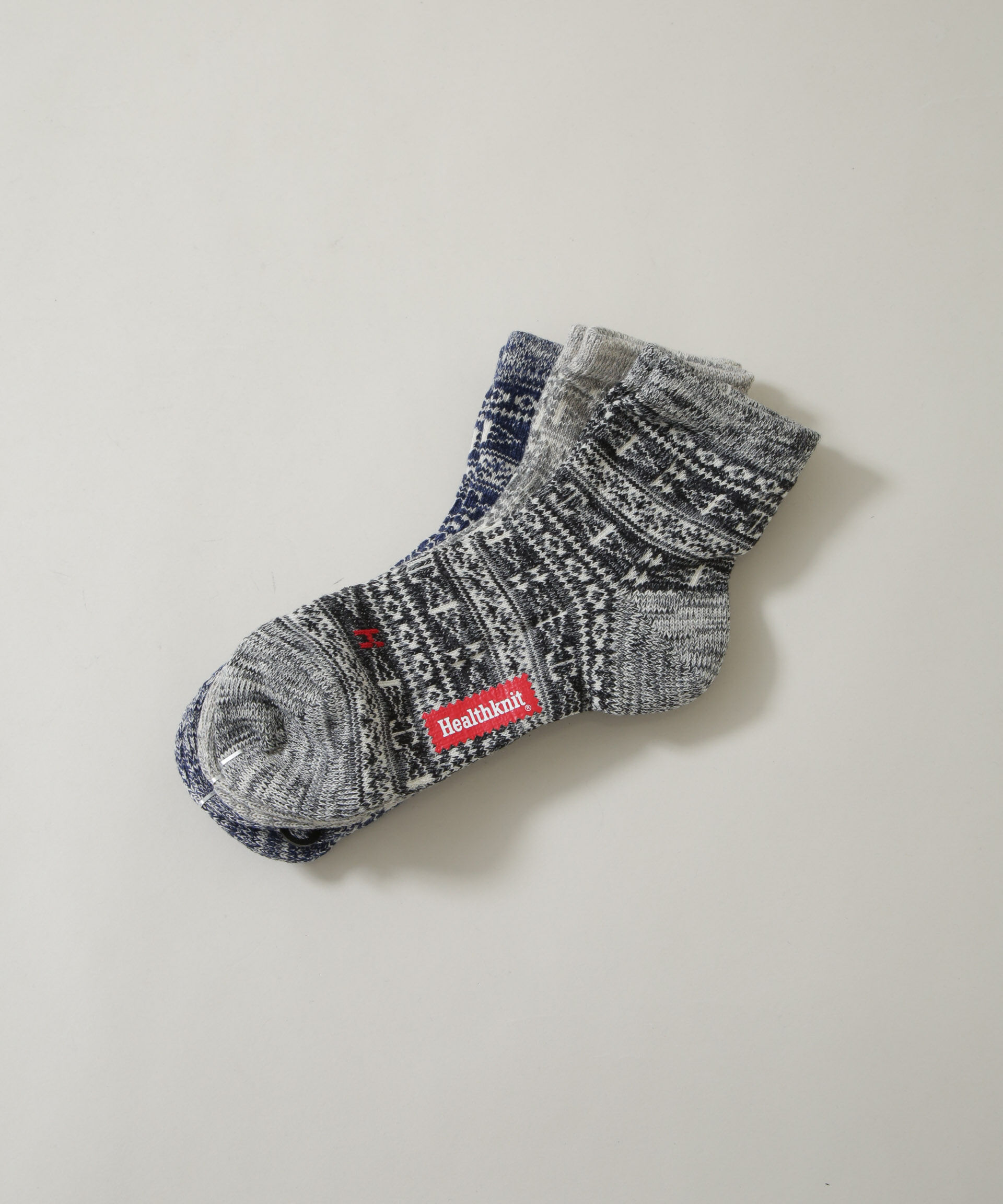 NANO universe「Healthknit/ジャガードソックス 3足セット」|ソックス|