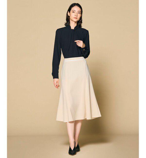 BEIGE,「【L-size・定番】ANITA / ロングスリーブタックブラウス」|シャツ・ブラウス|