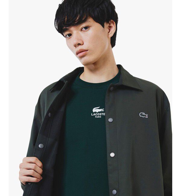 LACOSTE「プレーン&times;バッファローチェックリバーシブルシャツアウター」|シャツ・ブラウス|