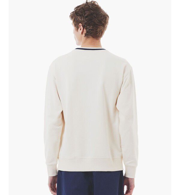 LACOSTE「裏パイル ハンドステッチ風ヴィンテージ フレンチグラフィックステッチ スウェットプルオーバー」|スウェット・ジャージ|