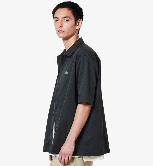 LACOSTE「シルクブレンドオープンカラーシャツ」|シャツ・ブラウス|