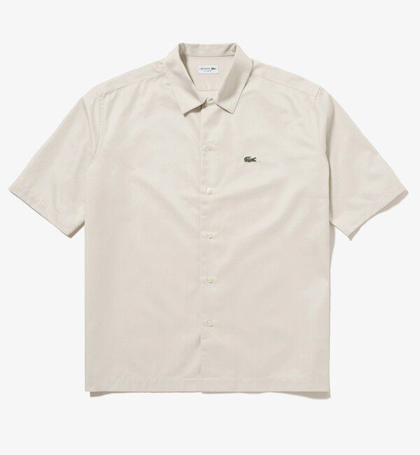 LACOSTE「シルクブレンドオープンカラーシャツ」|シャツ・ブラウス|