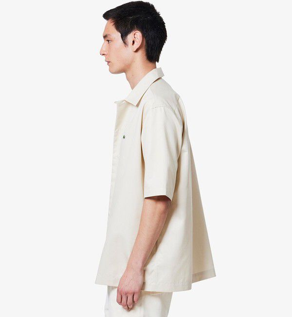 LACOSTE「シルクブレンドオープンカラーシャツ」|シャツ・ブラウス|