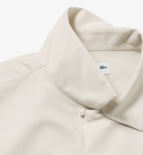 LACOSTE「シルクブレンドオープンカラーシャツ」|シャツ・ブラウス|
