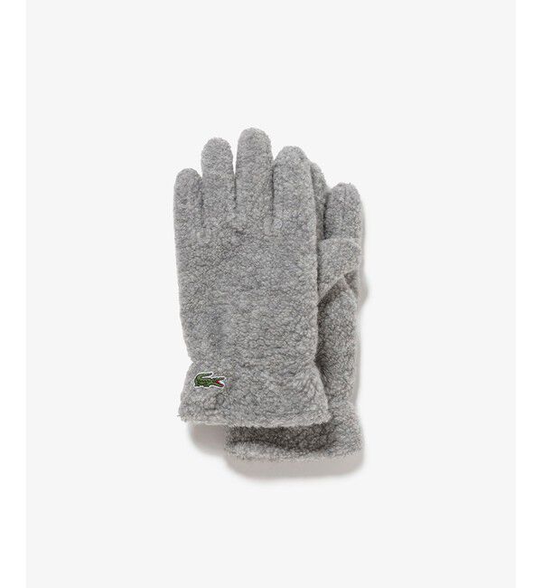 LACOSTE「リサイクル紡毛パイルグローブ」|手袋|