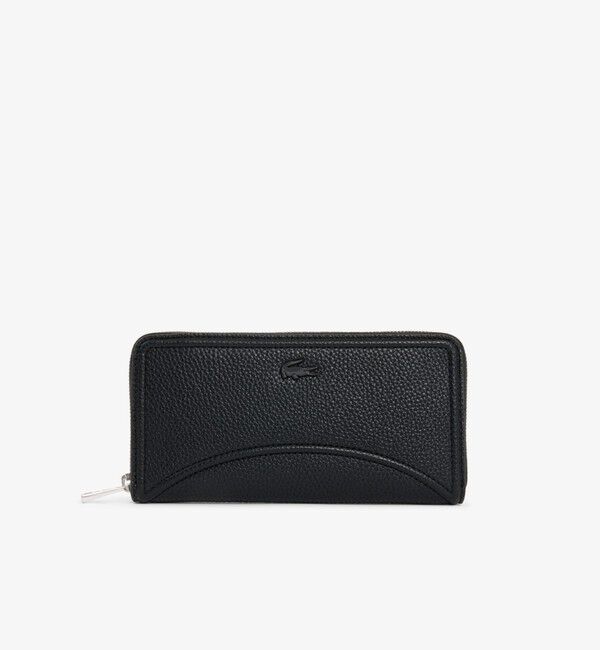 LACOSTE「エブリデイクラブ ラウンドジップロングウォレット」|財布|ブラック