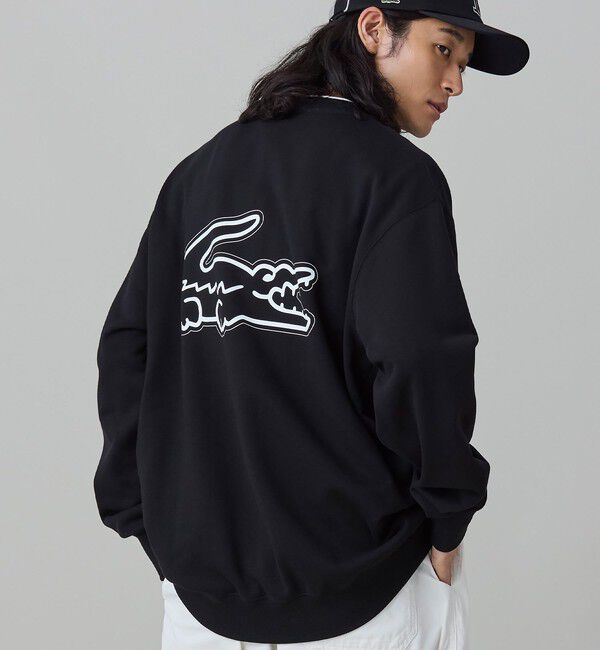 LACOSTE「【オンライン限定】LACOSTE  オーバーサイズ 裏毛 バックプリント クルーネック スウェット」|スウェット・ジャージ|