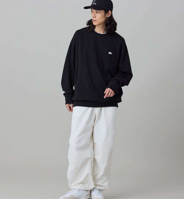 LACOSTE「【オンライン限定】LACOSTE  オーバーサイズ 裏毛 バックプリント クルーネック スウェット」|スウェット・ジャージ|
