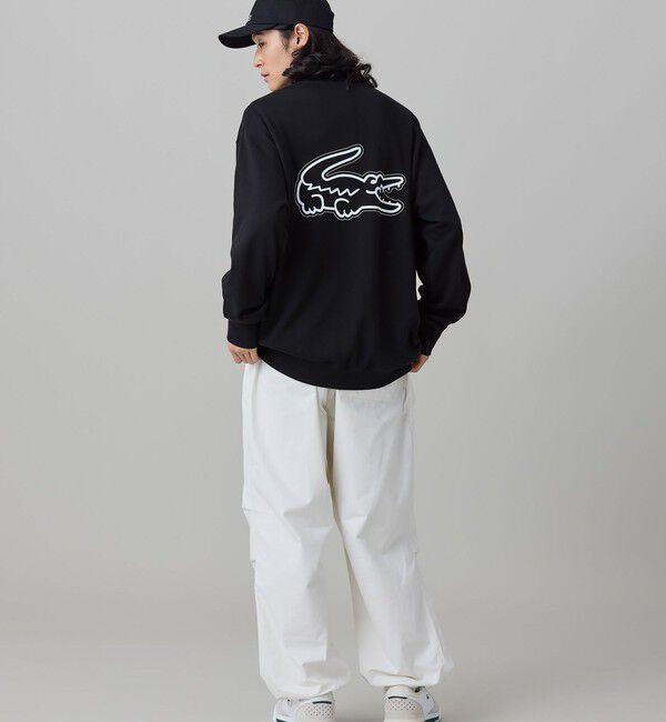LACOSTE「【オンライン限定】LACOSTE  オーバーサイズ 裏毛 バックプリント クルーネック スウェット」|スウェット・ジャージ|