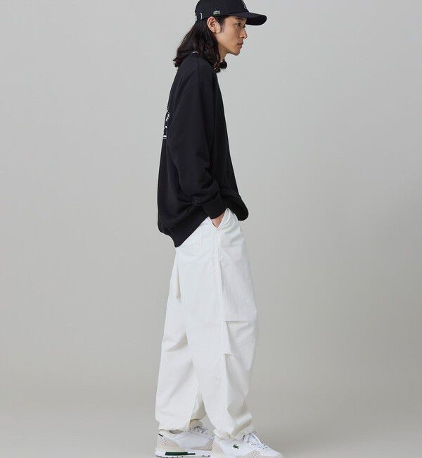 LACOSTE「【オンライン限定】LACOSTE  オーバーサイズ 裏毛 バックプリント クルーネック スウェット」|スウェット・ジャージ|