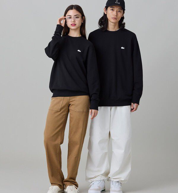 LACOSTE「【オンライン限定】LACOSTE  オーバーサイズ 裏毛 バックプリント クルーネック スウェット」|スウェット・ジャージ|