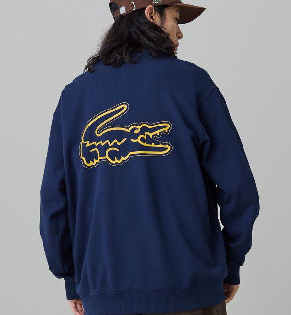 LACOSTE「【オンライン限定】LACOSTE  オーバーサイズ 裏毛 バックプリント クルーネック スウェット」|スウェット・ジャージ|