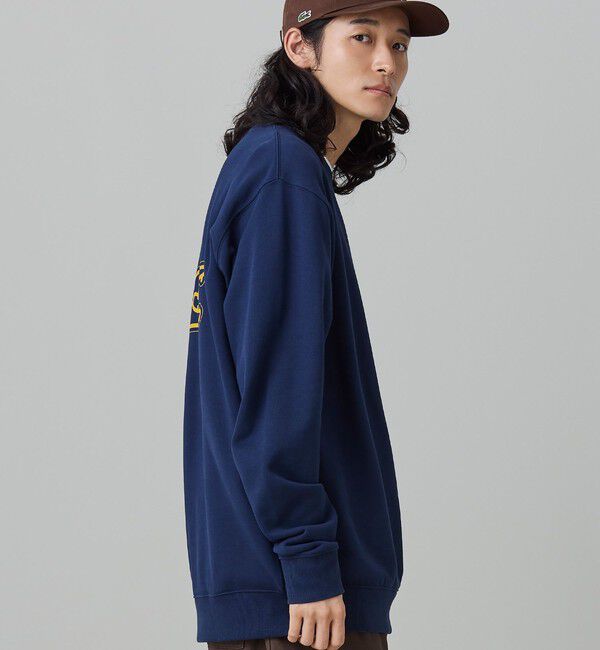 LACOSTE「【オンライン限定】LACOSTE  オーバーサイズ 裏毛 バックプリント クルーネック スウェット」|スウェット・ジャージ|