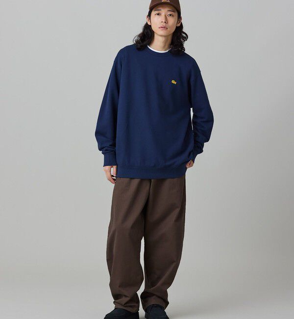 LACOSTE「【オンライン限定】LACOSTE  オーバーサイズ 裏毛 バックプリント クルーネック スウェット」|スウェット・ジャージ|