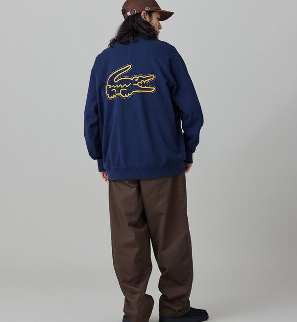 LACOSTE「【オンライン限定】LACOSTE  オーバーサイズ 裏毛 バックプリント クルーネック スウェット」|スウェット・ジャージ|