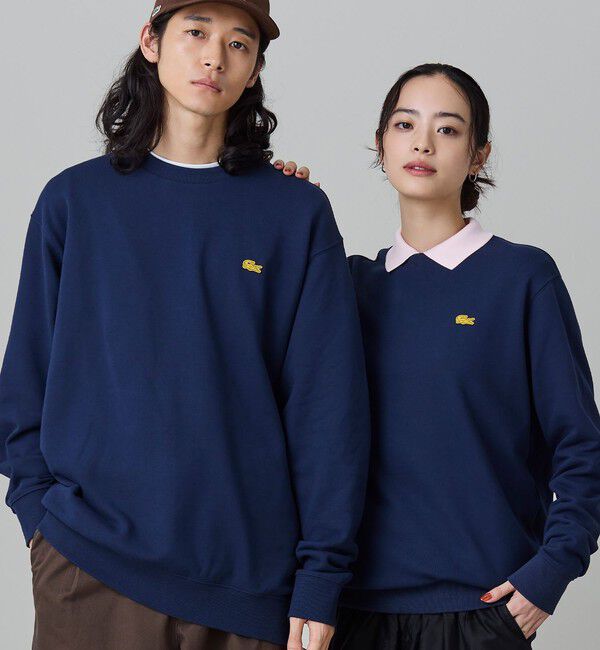 LACOSTE「【オンライン限定】LACOSTE  オーバーサイズ 裏毛 バックプリント クルーネック スウェット」|スウェット・ジャージ|