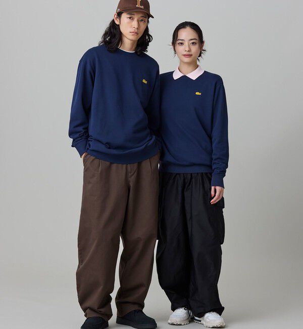 LACOSTE「【オンライン限定】LACOSTE  オーバーサイズ 裏毛 バックプリント クルーネック スウェット」|スウェット・ジャージ|