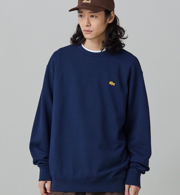 LACOSTE「【オンライン限定】LACOSTE  オーバーサイズ 裏毛 バックプリント クルーネック スウェット」|スウェット・ジャージ|