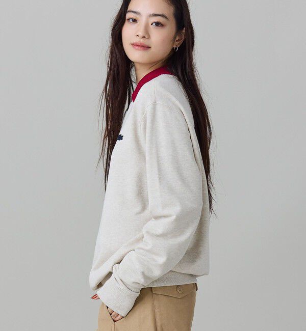 LACOSTE「【オンライン限定】LACOSTE  オーバーサイズ 裏毛 バックプリント クルーネック スウェット」|スウェット・ジャージ|