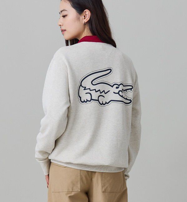 LACOSTE「【オンライン限定】LACOSTE  オーバーサイズ 裏毛 バックプリント クルーネック スウェット」|スウェット・ジャージ|