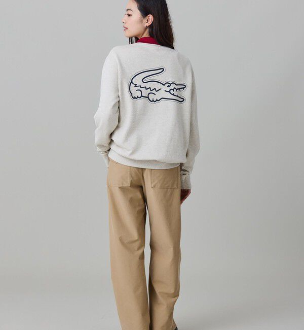 LACOSTE「【オンライン限定】LACOSTE  オーバーサイズ 裏毛 バックプリント クルーネック スウェット」|スウェット・ジャージ|