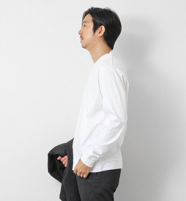 NOLLEY'S goodman「《ビジカジ対応》シルケットスムース Vネック ドレスロンT 26AW」|Tシャツ・カットソー|