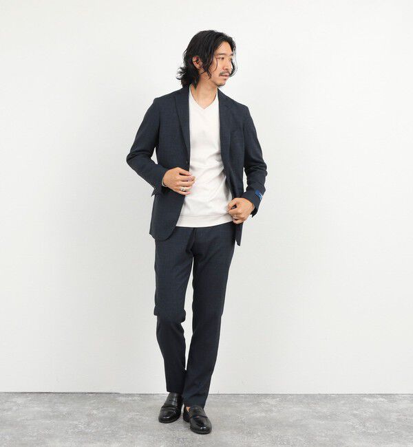 NOLLEY'S goodman「《ビジカジ対応》シルケットスムース Vネック ドレスロンT 26AW」|Tシャツ・カットソー|