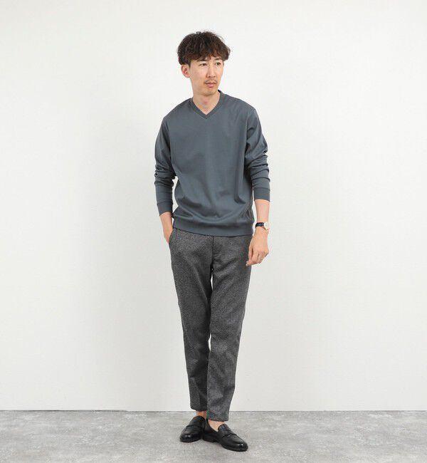 NOLLEY'S goodman「《ビジカジ対応》シルケットスムース Vネック ドレスロンT 26AW」|Tシャツ・カットソー|