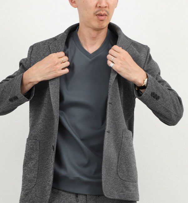 NOLLEY'S goodman「《ビジカジ対応》シルケットスムース Vネック ドレスロンT 26AW」|Tシャツ・カットソー|