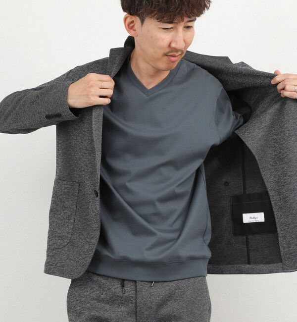 NOLLEY'S goodman「《ビジカジ対応》シルケットスムース Vネック ドレスロンT 26AW」|Tシャツ・カットソー|
